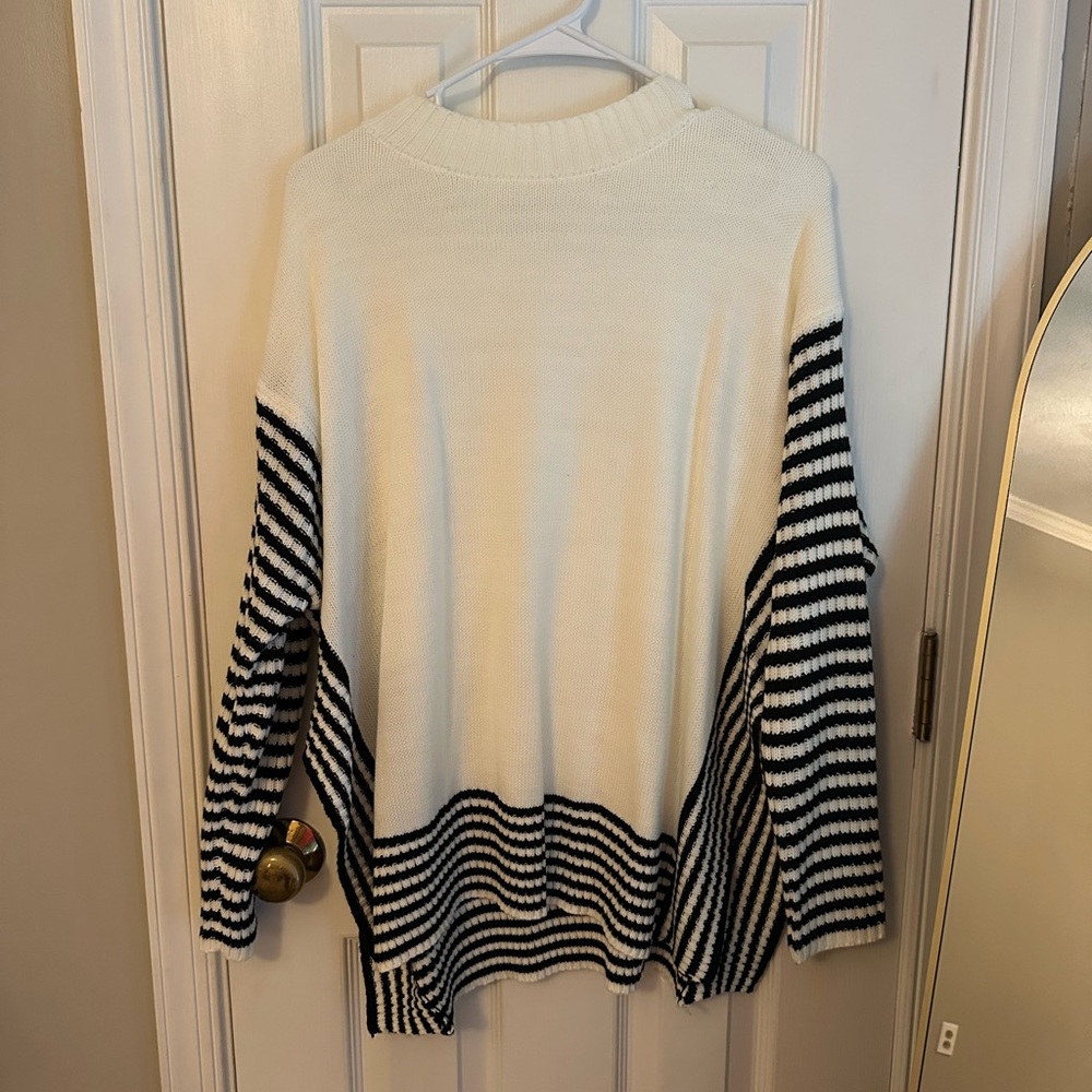 Striped Black and White Sweater